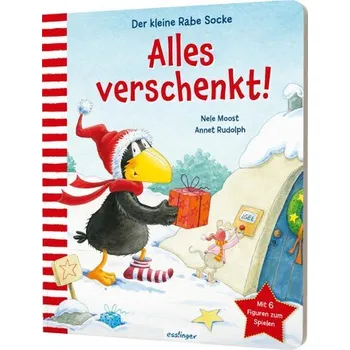 První čtění Der kleine Rabe Socke: Alles verschenkt! Mit Spielfiguren - Moost, Nele