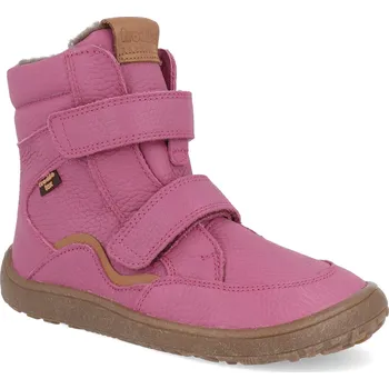 Dívčí zimní obuv Barefoot dětské zimní boty Froddo - Tex Winter Fuxia fuchsiové Velikost: 33
