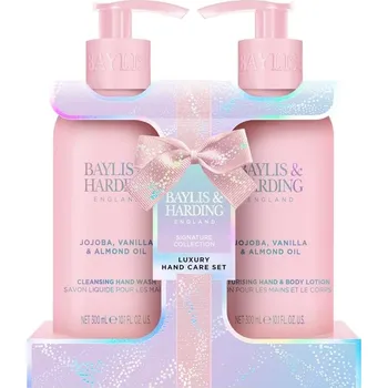 Kosmetická sada BAYLIS & HARDING - JOJOBA, VANILLA & ALMOND OIL - sada péče o ruce, 2 ks