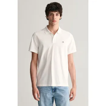 Pánská košile POLOKOŠILE GANT REG SHIELD SS PIQUE POLO WHITE