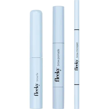Přípravek na oči Fleeky - Brow Set – 3-dílná sada na tvarování obočí Doplňky 17 g Světle hnědá unisex