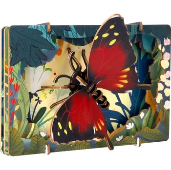 3D puzzle EscapeWelt 3D dřevěné puzzle Motýl