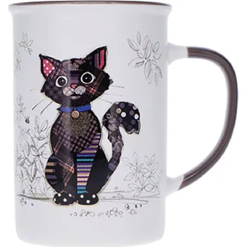 BUG ART Hrnek Kiub 360 ml Černá kočka