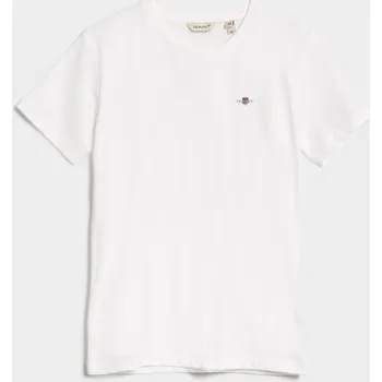 Dívčí tričko TRIČKO GANT SHIELD SS T-SHIRT WHITE