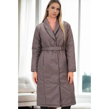 Z6688 DEWBERRY WOMEN'S COAT-ANTHRACITE-1 dewberry hnědá 2965113