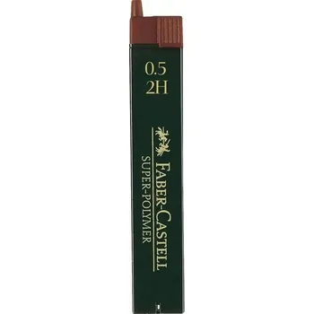 Náplň do psacích potřeb FABER-CASTELL náhradní tuhy do mikrotužky Super Polymer 0,5mm 2H, 12ks