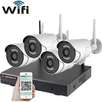 Kompletní kamerový systém Bezdrátový 4 kamerový set WiFi IP PRO WIP4-106B 3MPx, CZ menu
