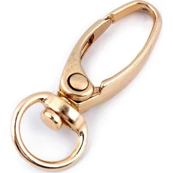 Kovová karabina průvlek 9 mm - zlatá