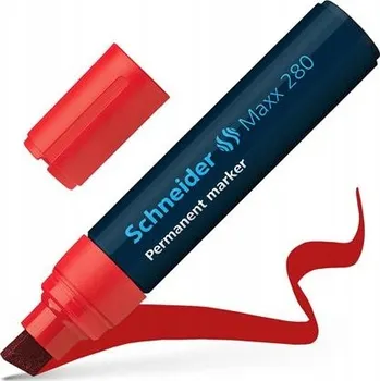 Červený Permanentní popisovač Schneider 1 ks