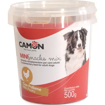 Pamlsek pro psa CAMON SNACKS BOX OVÁLKY DRŮBEŽÍ 2 x 1,5 x 0,7 cm, 500 g