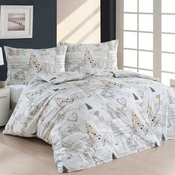 Povlečení Matějovský Veselé Vánoce / Vánoční sen 140 x 200, 70 x 90 cm zipový uzávěr