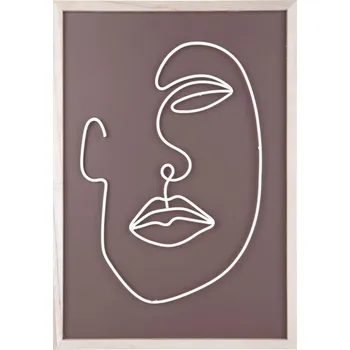 Obraz Obraz Line Drawing medium 38x27cm Present Time (Barva-hnědá)