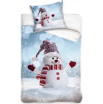 Povlečení Bavlněné povlečení Sněhulák 1