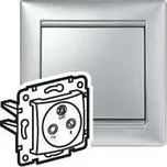 Zásuvka TV-RD-SAT Valena stříbrná 770136