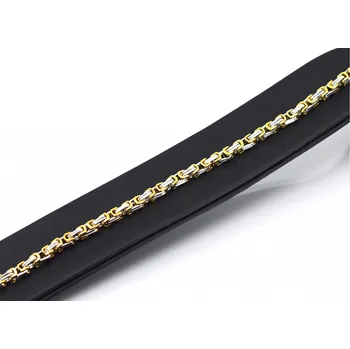 Náramek Pánský náramek Morita – chirurgická ocel, královská vazba, dvoubarevný design Délka: 22 cm