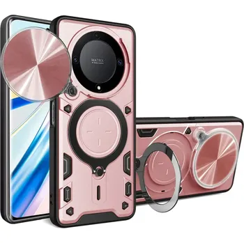Pouzdro na mobilní telefon Kryt Honor Magic 5 lite Techsuit CamGuard Pro - rose gold