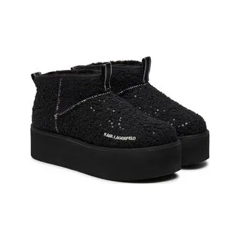 Dámské kozačky Polokozačky KARL LAGERFELD KL48522W Černá 41