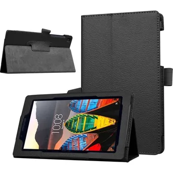 Pouzdro na tablet LENOVO TAB 3 7 ESSENTIAL - kožené pouzdro kryt obal se stojánkem černé