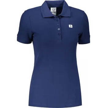 Dámské triko s límečkem ALTISPORT CARRYOVER ALW065210 PŮLNOČNÍ MODRÁ XL