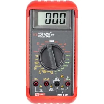 Multimetr Multimetr Ruční 10A ac 600V ac, číslo modelu: IDM91E RS PRO