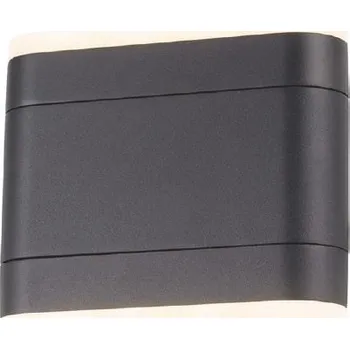 Venkovní osvětlení ACA Lighting Zahradní nástěnné LED svítidlo ITRI 9W/230V/3000K/480Lm/110°/IP54, tmavě šedé