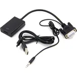 PremiumCord převodník z VGA+audio na HDMI, napájení z USB