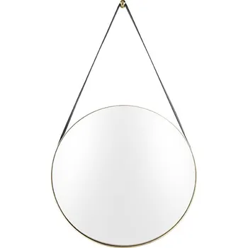 Zrcadlo Zrcadlo Balanced kulaté zlatý rám 47cm Present Time (Barva- zlatá)