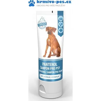 Péče o srst a drápky Topvet Panthenol šampon pro psy 200 ml