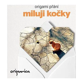 Origami přání - Miluji kočky (zrzeček)