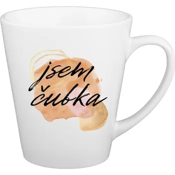 Hrnek kónický s potiskem Hrneček JSEM ČUBKA