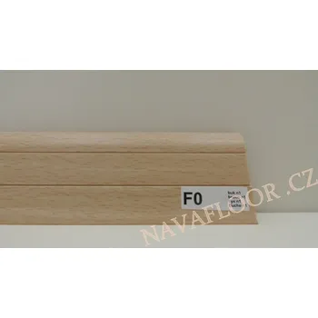 Podlahová lišta Plastová lišta PREXA 54 F0 Buk - doprodej