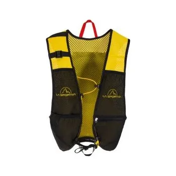 turistický batoh La Sportiva Racer Vest Black/Yellow černá S/M