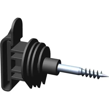 Ohradník Páskový izolátor VN s klipem s vrutem OLLI pro elektrický ohradník 100 ks kbelík