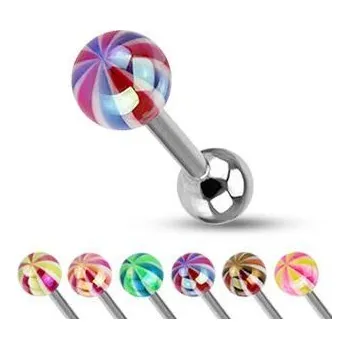 Piercing Piercing do jazyku činka míč HWBSD1005