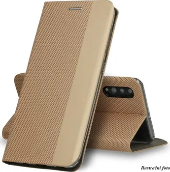 Pouzdro na mobilní telefon TelOne Sensitive Book pro Samsung Galaxy A50 zlaté