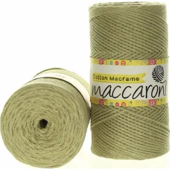 Příze Cotton Macrame 2mm zelenobéžová 56-804