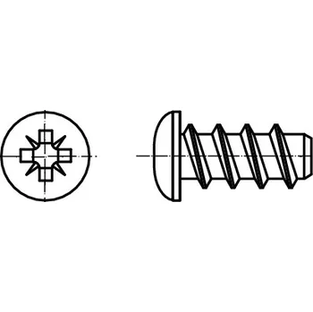 Vrut PROFISTYL Eurovrut s půlkulatou hlavou pozink Varianta: EUROVRUT půlkulatá hlava ZnB 6x16