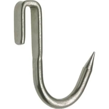 Palička na maso HÁK NA MASO - ZAHNUTÝ - NEREZOVÝ Varianta: HÁK NA MASO - ZAHNUTÝ - délka 12 cm (10 ks)