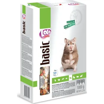 Krmivo pro hlodavce LOLOPets LOLO BASIC kompletní krmivo pro křečky 1000 g krabička