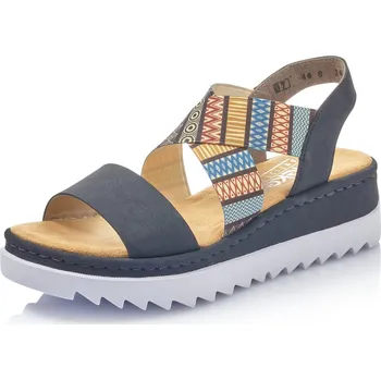 Dámské sandále Rieker V44G8-14 Kombi S0 Blau