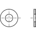 PROFISTYL DIN 134 podložka plochá se zvětšeným vnějším průměrem pozink Varianta: DIN 134 podložka plochá se zvětšeným vnějším průměrem ZnB 19,0x40x4,00mm M18