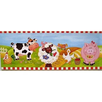 Tapeta Listela - bordura 3 ks 40,5x15,5 cm FARMA