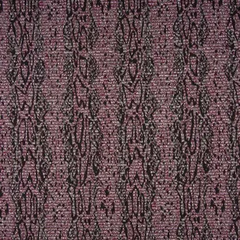 Úplet žakár vínovo-šedý, stříbrný lurex, š.145