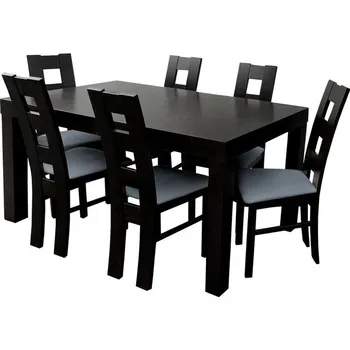 Jídelní set pro 6 osob - RK046, Barva dřeva: wenge, Potah: Casablanca 2304 MIRJAN 5902928468106