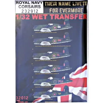 Plastikový model HGW 1/32 Royal NAVY Corsairs (wet transfer)