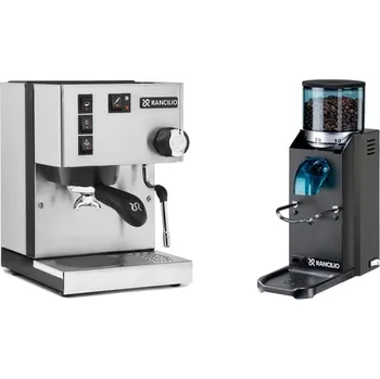 Set domácích spotřebičů Rancilio Silvia BC + Rancilio Rocky Doserless, black