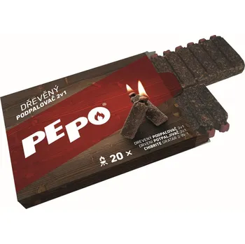 Podpalovač PEPO Dřevěný podpalovač 2v1