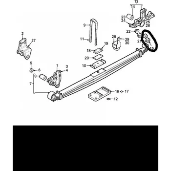 Držák pera venkovní strana DAF