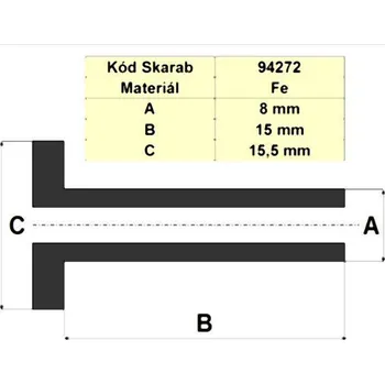 Nýt Nýt 8*15 Fe dutý MAN, IVECO