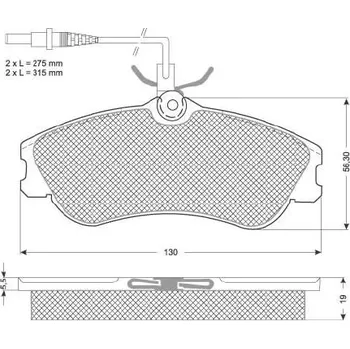 Brzdový systém Sada brzdových destiček STARLINE